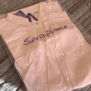 Seraphine White Button-Up Shirt